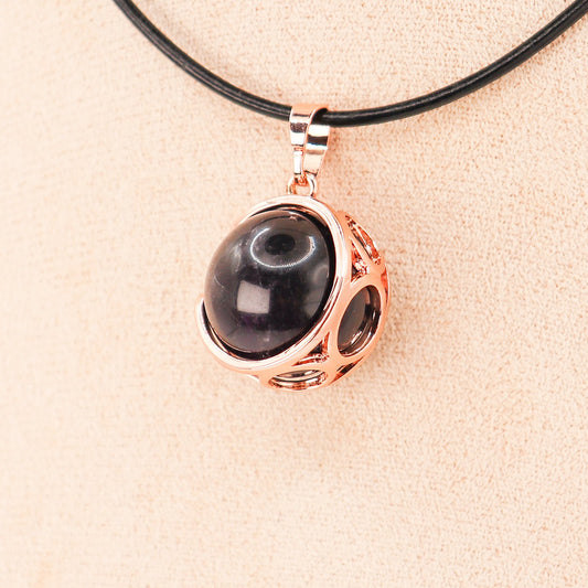 Pendentif | Sphère de Lune en Améthyste